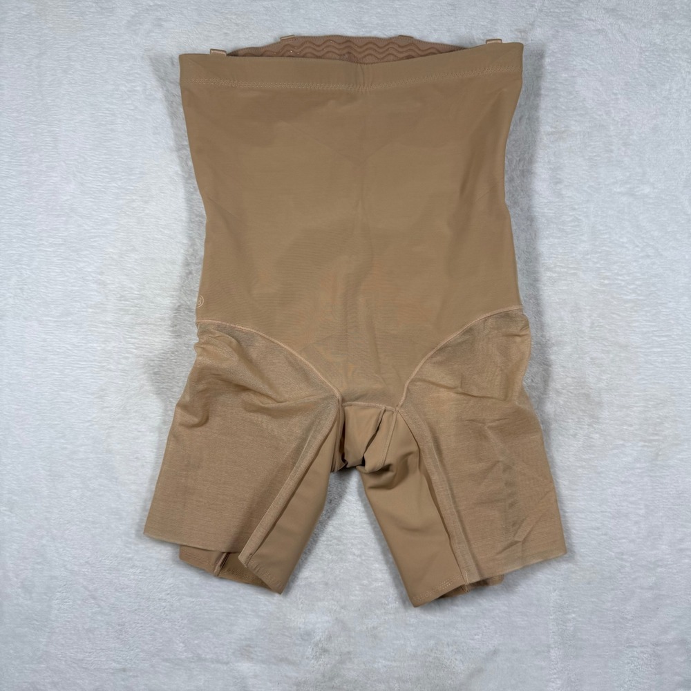 Honeylove SuperPower Short High Waisted Shapewear Sand Nude Size Large HLSW05